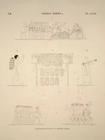 Picture 192 of 510 from Monuments de l'Égypte et de la Nubie, d'après les dessins exécutés sur les lieux sous la direction de Champollion-le-jeune, et les descriptions autographes qu'il en a rédigées; pub. sous les auspices de M. Guizot et de M. Thiers ... par une commission spéciale. Planches (1835), leaf 192