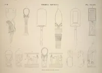 Picture 204 of 510 from Monuments de l'Égypte et de la Nubie, d'après les dessins exécutés sur les lieux sous la direction de Champollion-le-jeune, et les descriptions autographes qu'il en a rédigées; pub. sous les auspices de M. Guizot et de M. Thiers ... par une commission spéciale. Planches (1835), leaf 204