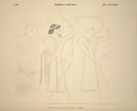 Picture 223 of 510 from Monuments de l'Égypte et de la Nubie, d'après les dessins exécutés sur les lieux sous la direction de Champollion-le-jeune, et les descriptions autographes qu'il en a rédigées; pub. sous les auspices de M. Guizot et de M. Thiers ... par une commission spéciale. Planches (1835), leaf 223