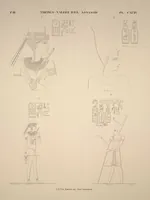 Picture 229 of 510 from Monuments de l'Égypte et de la Nubie, d'après les dessins exécutés sur les lieux sous la direction de Champollion-le-jeune, et les descriptions autographes qu'il en a rédigées; pub. sous les auspices de M. Guizot et de M. Thiers ... par une commission spéciale. Planches (1835), leaf 229