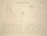 Picture 231 of 510 from Monuments de l'Égypte et de la Nubie, d'après les dessins exécutés sur les lieux sous la direction de Champollion-le-jeune, et les descriptions autographes qu'il en a rédigées; pub. sous les auspices de M. Guizot et de M. Thiers ... par une commission spéciale. Planches (1835), leaf 231