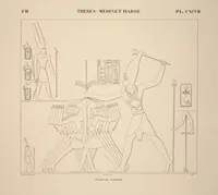 Picture 232 of 510 from Monuments de l'Égypte et de la Nubie, d'après les dessins exécutés sur les lieux sous la direction de Champollion-le-jeune, et les descriptions autographes qu'il en a rédigées; pub. sous les auspices de M. Guizot et de M. Thiers ... par une commission spéciale. Planches (1835), leaf 232