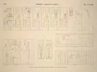 Picture 233 of 510 from Monuments de l'Égypte et de la Nubie, d'après les dessins exécutés sur les lieux sous la direction de Champollion-le-jeune, et les descriptions autographes qu'il en a rédigées; pub. sous les auspices de M. Guizot et de M. Thiers ... par une commission spéciale. Planches (1835), leaf 233