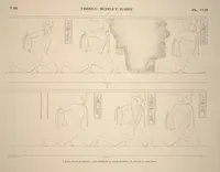 Picture 238 of 510 from Monuments de l'Égypte et de la Nubie, d'après les dessins exécutés sur les lieux sous la direction de Champollion-le-jeune, et les descriptions autographes qu'il en a rédigées; pub. sous les auspices de M. Guizot et de M. Thiers ... par une commission spéciale. Planches (1835), leaf 238