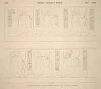 Picture 239 of 510 from Monuments de l'Égypte et de la Nubie, d'après les dessins exécutés sur les lieux sous la direction de Champollion-le-jeune, et les descriptions autographes qu'il en a rédigées; pub. sous les auspices de M. Guizot et de M. Thiers ... par une commission spéciale. Planches (1835), leaf 239