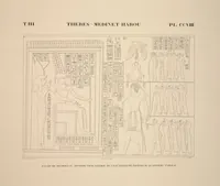 Picture 244 of 510 from Monuments de l'Égypte et de la Nubie, d'après les dessins exécutés sur les lieux sous la direction de Champollion-le-jeune, et les descriptions autographes qu'il en a rédigées; pub. sous les auspices de M. Guizot et de M. Thiers ... par une commission spéciale. Planches (1835), leaf 244