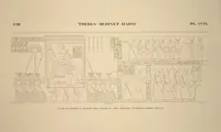Picture 245 of 510 from Monuments de l'Égypte et de la Nubie, d'après les dessins exécutés sur les lieux sous la direction de Champollion-le-jeune, et les descriptions autographes qu'il en a rédigées; pub. sous les auspices de M. Guizot et de M. Thiers ... par une commission spéciale. Planches (1835), leaf 245
