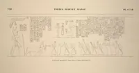 Picture 248 of 510 from Monuments de l'Égypte et de la Nubie, d'après les dessins exécutés sur les lieux sous la direction de Champollion-le-jeune, et les descriptions autographes qu'il en a rédigées; pub. sous les auspices de M. Guizot et de M. Thiers ... par une commission spéciale. Planches (1835), leaf 248