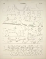 Picture 25 of 510 from Monuments de l'Égypte et de la Nubie, d'après les dessins exécutés sur les lieux sous la direction de Champollion-le-jeune, et les descriptions autographes qu'il en a rédigées; pub. sous les auspices de M. Guizot et de M. Thiers ... par une commission spéciale. Planches (1835), leaf 25
