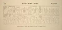 Picture 251 of 510 from Monuments de l'Égypte et de la Nubie, d'après les dessins exécutés sur les lieux sous la direction de Champollion-le-jeune, et les descriptions autographes qu'il en a rédigées; pub. sous les auspices de M. Guizot et de M. Thiers ... par une commission spéciale. Planches (1835), leaf 251