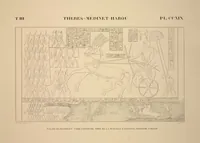 Picture 257 of 510 from Monuments de l'Égypte et de la Nubie, d'après les dessins exécutés sur les lieux sous la direction de Champollion-le-jeune, et les descriptions autographes qu'il en a rédigées; pub. sous les auspices de M. Guizot et de M. Thiers ... par une commission spéciale. Planches (1835), leaf 257