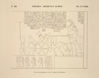 Picture 262 of 510 from Monuments de l'Égypte et de la Nubie, d'après les dessins exécutés sur les lieux sous la direction de Champollion-le-jeune, et les descriptions autographes qu'il en a rédigées; pub. sous les auspices de M. Guizot et de M. Thiers ... par une commission spéciale. Planches (1835), leaf 262