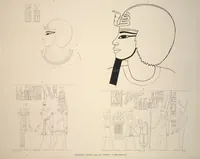 Picture 272 of 510 from Monuments de l'Égypte et de la Nubie, d'après les dessins exécutés sur les lieux sous la direction de Champollion-le-jeune, et les descriptions autographes qu'il en a rédigées; pub. sous les auspices de M. Guizot et de M. Thiers ... par une commission spéciale. Planches (1835), leaf 272