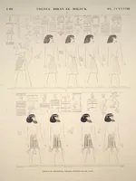Picture 278 of 510 from Monuments de l'Égypte et de la Nubie, d'après les dessins exécutés sur les lieux sous la direction de Champollion-le-jeune, et les descriptions autographes qu'il en a rédigées; pub. sous les auspices de M. Guizot et de M. Thiers ... par une commission spéciale. Planches (1835), leaf 278