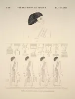 Picture 279 of 510 from Monuments de l'Égypte et de la Nubie, d'après les dessins exécutés sur les lieux sous la direction de Champollion-le-jeune, et les descriptions autographes qu'il en a rédigées; pub. sous les auspices de M. Guizot et de M. Thiers ... par une commission spéciale. Planches (1835), leaf 279