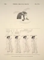 Picture 280 of 510 from Monuments de l'Égypte et de la Nubie, d'après les dessins exécutés sur les lieux sous la direction de Champollion-le-jeune, et les descriptions autographes qu'il en a rédigées; pub. sous les auspices de M. Guizot et de M. Thiers ... par une commission spéciale. Planches (1835), leaf 280