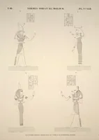 Picture 282 of 510 from Monuments de l'Égypte et de la Nubie, d'après les dessins exécutés sur les lieux sous la direction de Champollion-le-jeune, et les descriptions autographes qu'il en a rédigées; pub. sous les auspices de M. Guizot et de M. Thiers ... par une commission spéciale. Planches (1835), leaf 282