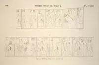 Picture 286 of 510 from Monuments de l'Égypte et de la Nubie, d'après les dessins exécutés sur les lieux sous la direction de Champollion-le-jeune, et les descriptions autographes qu'il en a rédigées; pub. sous les auspices de M. Guizot et de M. Thiers ... par une commission spéciale. Planches (1835), leaf 286