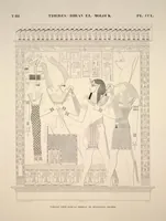 Picture 290 of 510 from Monuments de l'Égypte et de la Nubie, d'après les dessins exécutés sur les lieux sous la direction de Champollion-le-jeune, et les descriptions autographes qu'il en a rédigées; pub. sous les auspices de M. Guizot et de M. Thiers ... par une commission spéciale. Planches (1835), leaf 290