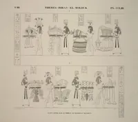 Picture 294 of 510 from Monuments de l'Égypte et de la Nubie, d'après les dessins exécutés sur les lieux sous la direction de Champollion-le-jeune, et les descriptions autographes qu'il en a rédigées; pub. sous les auspices de M. Guizot et de M. Thiers ... par une commission spéciale. Planches (1835), leaf 294