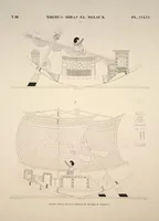 Picture 297 of 510 from Monuments de l'Égypte et de la Nubie, d'après les dessins exécutés sur les lieux sous la direction de Champollion-le-jeune, et les descriptions autographes qu'il en a rédigées; pub. sous les auspices de M. Guizot et de M. Thiers ... par une commission spéciale. Planches (1835), leaf 297