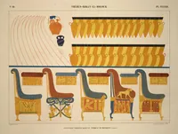 Picture 299 of 510 from Monuments de l'Égypte et de la Nubie, d'après les dessins exécutés sur les lieux sous la direction de Champollion-le-jeune, et les descriptions autographes qu'il en a rédigées; pub. sous les auspices de M. Guizot et de M. Thiers ... par une commission spéciale. Planches (1835), leaf 299