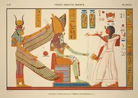 Picture 301 of 510 from Monuments de l'Égypte et de la Nubie, d'après les dessins exécutés sur les lieux sous la direction de Champollion-le-jeune, et les descriptions autographes qu'il en a rédigées; pub. sous les auspices de M. Guizot et de M. Thiers ... par une commission spéciale. Planches (1835), leaf 301