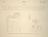 Picture 318 of 510 from Monuments de l'Égypte et de la Nubie, d'après les dessins exécutés sur les lieux sous la direction de Champollion-le-jeune, et les descriptions autographes qu'il en a rédigées; pub. sous les auspices de M. Guizot et de M. Thiers ... par une commission spéciale. Planches (1835), leaf 319