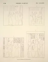 Picture 323 of 510 from Monuments de l'Égypte et de la Nubie, d'après les dessins exécutés sur les lieux sous la direction de Champollion-le-jeune, et les descriptions autographes qu'il en a rédigées; pub. sous les auspices de M. Guizot et de M. Thiers ... par une commission spéciale. Planches (1835), leaf 324
