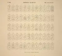 Picture 329 of 510 from Monuments de l'Égypte et de la Nubie, d'après les dessins exécutés sur les lieux sous la direction de Champollion-le-jeune, et les descriptions autographes qu'il en a rédigées; pub. sous les auspices de M. Guizot et de M. Thiers ... par une commission spéciale. Planches (1835), leaf 330