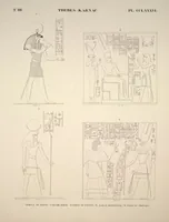 Picture 330 of 510 from Monuments de l'Égypte et de la Nubie, d'après les dessins exécutés sur les lieux sous la direction de Champollion-le-jeune, et les descriptions autographes qu'il en a rédigées; pub. sous les auspices de M. Guizot et de M. Thiers ... par une commission spéciale. Planches (1835), leaf 331