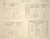Picture 332 of 510 from Monuments de l'Égypte et de la Nubie, d'après les dessins exécutés sur les lieux sous la direction de Champollion-le-jeune, et les descriptions autographes qu'il en a rédigées; pub. sous les auspices de M. Guizot et de M. Thiers ... par une commission spéciale. Planches (1835), leaf 333