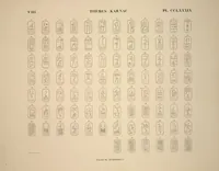 Picture 333 of 510 from Monuments de l'Égypte et de la Nubie, d'après les dessins exécutés sur les lieux sous la direction de Champollion-le-jeune, et les descriptions autographes qu'il en a rédigées; pub. sous les auspices de M. Guizot et de M. Thiers ... par une commission spéciale. Planches (1835), leaf 334
