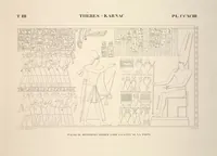 Picture 337 of 510 from Monuments de l'Égypte et de la Nubie, d'après les dessins exécutés sur les lieux sous la direction de Champollion-le-jeune, et les descriptions autographes qu'il en a rédigées; pub. sous les auspices de M. Guizot et de M. Thiers ... par une commission spéciale. Planches (1835), leaf 338