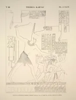 Picture 338 of 510 from Monuments de l'Égypte et de la Nubie, d'après les dessins exécutés sur les lieux sous la direction de Champollion-le-jeune, et les descriptions autographes qu'il en a rédigées; pub. sous les auspices de M. Guizot et de M. Thiers ... par une commission spéciale. Planches (1835), leaf 339