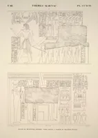 Picture 343 of 510 from Monuments de l'Égypte et de la Nubie, d'après les dessins exécutés sur les lieux sous la direction de Champollion-le-jeune, et les descriptions autographes qu'il en a rédigées; pub. sous les auspices de M. Guizot et de M. Thiers ... par une commission spéciale. Planches (1835), leaf 344