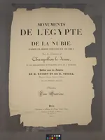 Picture 345 of 510 from Monuments de l'Égypte et de la Nubie, d'après les dessins exécutés sur les lieux sous la direction de Champollion-le-jeune, et les descriptions autographes qu'il en a rédigées; pub. sous les auspices de M. Guizot et de M. Thiers ... par une commission spéciale. Planches (1835), leaf 346