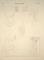 Picture 350 of 510 from Monuments de l'Égypte et de la Nubie, d'après les dessins exécutés sur les lieux sous la direction de Champollion-le-jeune, et les descriptions autographes qu'il en a rédigées; pub. sous les auspices de M. Guizot et de M. Thiers ... par une commission spéciale. Planches (1835), leaf 351