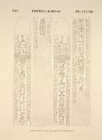 Picture 358 of 510 from Monuments de l'Égypte et de la Nubie, d'après les dessins exécutés sur les lieux sous la direction de Champollion-le-jeune, et les descriptions autographes qu'il en a rédigées; pub. sous les auspices de M. Guizot et de M. Thiers ... par une commission spéciale. Planches (1835), leaf 359