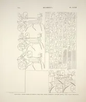 Picture 36 of 510 from Monuments de l'Égypte et de la Nubie, d'après les dessins exécutés sur les lieux sous la direction de Champollion-le-jeune, et les descriptions autographes qu'il en a rédigées; pub. sous les auspices de M. Guizot et de M. Thiers ... par une commission spéciale. Planches (1835), leaf 36