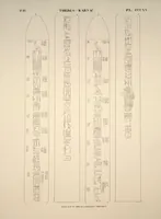 Picture 360 of 510 from Monuments de l'Égypte et de la Nubie, d'après les dessins exécutés sur les lieux sous la direction de Champollion-le-jeune, et les descriptions autographes qu'il en a rédigées; pub. sous les auspices de M. Guizot et de M. Thiers ... par une commission spéciale. Planches (1835), leaf 361