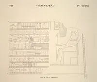Picture 362 of 510 from Monuments de l'Égypte et de la Nubie, d'après les dessins exécutés sur les lieux sous la direction de Champollion-le-jeune, et les descriptions autographes qu'il en a rédigées; pub. sous les auspices de M. Guizot et de M. Thiers ... par une commission spéciale. Planches (1835), leaf 363