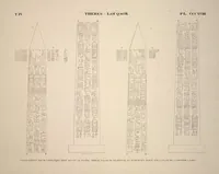 Picture 363 of 510 from Monuments de l'Égypte et de la Nubie, d'après les dessins exécutés sur les lieux sous la direction de Champollion-le-jeune, et les descriptions autographes qu'il en a rédigées; pub. sous les auspices de M. Guizot et de M. Thiers ... par une commission spéciale. Planches (1835), leaf 364