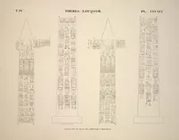 Picture 364 of 510 from Monuments de l'Égypte et de la Nubie, d'après les dessins exécutés sur les lieux sous la direction de Champollion-le-jeune, et les descriptions autographes qu'il en a rédigées; pub. sous les auspices de M. Guizot et de M. Thiers ... par une commission spéciale. Planches (1835), leaf 365