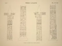 Picture 366 of 510 from Monuments de l'Égypte et de la Nubie, d'après les dessins exécutés sur les lieux sous la direction de Champollion-le-jeune, et les descriptions autographes qu'il en a rédigées; pub. sous les auspices de M. Guizot et de M. Thiers ... par une commission spéciale. Planches (1835), leaf 367