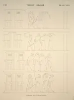 Picture 371 of 510 from Monuments de l'Égypte et de la Nubie, d'après les dessins exécutés sur les lieux sous la direction de Champollion-le-jeune, et les descriptions autographes qu'il en a rédigées; pub. sous les auspices de M. Guizot et de M. Thiers ... par une commission spéciale. Planches (1835), leaf 372