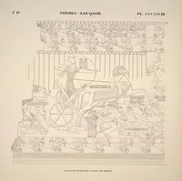 Picture 374 of 510 from Monuments de l'Égypte et de la Nubie, d'après les dessins exécutés sur les lieux sous la direction de Champollion-le-jeune, et les descriptions autographes qu'il en a rédigées; pub. sous les auspices de M. Guizot et de M. Thiers ... par une commission spéciale. Planches (1835), leaf 375