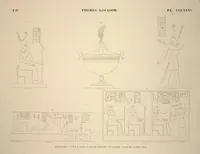 Picture 381 of 510 from Monuments de l'Égypte et de la Nubie, d'après les dessins exécutés sur les lieux sous la direction de Champollion-le-jeune, et les descriptions autographes qu'il en a rédigées; pub. sous les auspices de M. Guizot et de M. Thiers ... par une commission spéciale. Planches (1835), leaf 382