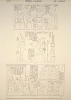 Picture 390 of 510 from Monuments de l'Égypte et de la Nubie, d'après les dessins exécutés sur les lieux sous la direction de Champollion-le-jeune, et les descriptions autographes qu'il en a rédigées; pub. sous les auspices de M. Guizot et de M. Thiers ... par une commission spéciale. Planches (1835), leaf 391