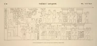 Picture 391 of 510 from Monuments de l'Égypte et de la Nubie, d'après les dessins exécutés sur les lieux sous la direction de Champollion-le-jeune, et les descriptions autographes qu'il en a rédigées; pub. sous les auspices de M. Guizot et de M. Thiers ... par une commission spéciale. Planches (1835), leaf 392